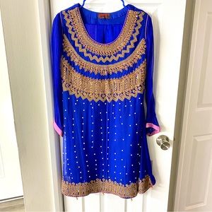 Indian Pakistani Blue Bridal Dress